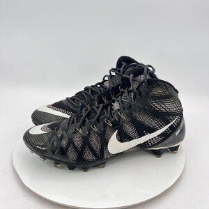 Nike Calvin Johnson Flyweave Elite Men Sz 10.5 725226-010 Black White Grey Shoes